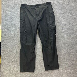 Alo Cargo Pants Men's Black Ripstop Pockets Flat Front Casual Outdoor - 38R